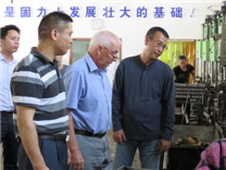 外商考察固力士鋼筋套筒生產基地